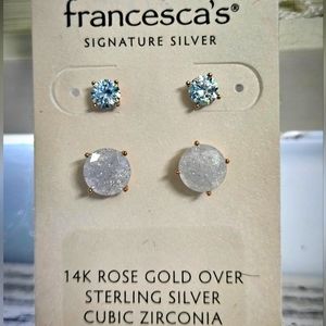 FRANCESCA'S 14K ROSE GOLD EARRINGS